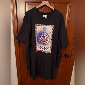 Adidas Black Graphic Short Sleeve Tee Dress